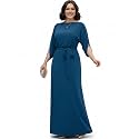 KOH KOH Womens 2026 Flowy Formal Batwing Sleeve Evening Casual Gown