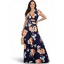 KOH KOH Womens Long Modest Floor Length Flowing Summer Print Maxi Dress