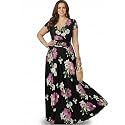KOH KOH Womens Long Modest Floor Length Flowing Summer Print Maxi Dress