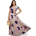 KOH KOH Womens Long Modest Floor Length Flowing Summer Print Maxi Dress