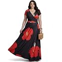 KOH KOH Womens Long Modest Floor Length Flowing Summer Print Maxi Dress