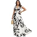 KOH KOH Womens Long Modest Floor Length Flowing Summer Print Maxi Dress