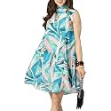 KOH KOH Womens Short Sleeveless Halter-Neck Flowy Summer Cute Mini Dress