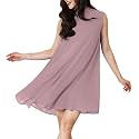 KOH KOH Womens Short Sleeveless Halter-Neck Flowy Summer Cute Mini Dress