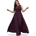 KOH KOH Womens Sleeveless Flattering Dressy Long Pant Cape Elegant Jumpsuit