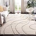 for Home 5x7 feet (150 x 210 cm) Modern Rug Soft Handwoven Design Shag Collection with Ivory Color 5 cm Pile Height for Living Room|Home and Bedroom
