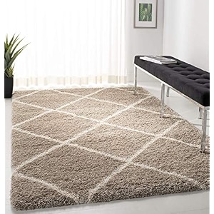 modern rug ivory beige micro silk fiber 3x5 feet