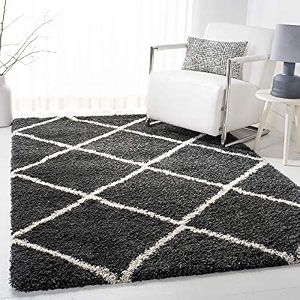 shaggy for bedroom 6x8 feet 180 x 240 cm modern rug soft handwoven shag collection with ivory color 5 cm pile height for living roomhome and bedroom