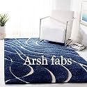 Shaggy for Bedroom 6x9 feet (180 x 270 cm) Modern Rug Soft Handwoven Desgin Shag Collection with Ivory Color 5 cm Pile Height for Living Room|Home and Bedroom