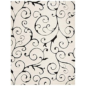 shaggy for home 8x10 feet 240 x 300 cm modern rug soft handwoven design shag collection with ivory color 5 cm pile height for living roomhome and bedroom