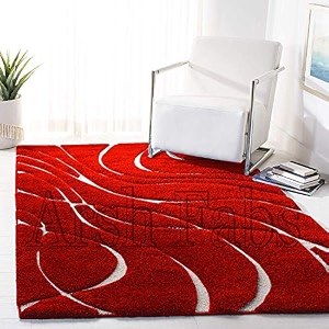 shaggy for home 8x10 feet 240 x 300 cm modern rug soft handwoven design shag collection with ivory color 5 cm pile height for living roomhome and bedroom