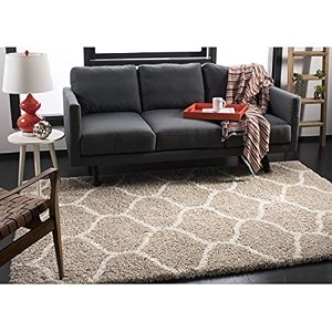 shaggy for home 9x12 feet 270 x 360 cm modern rug soft handwoven design shag collection with ivory color 5 cm pile height for living roomhome and bedroom