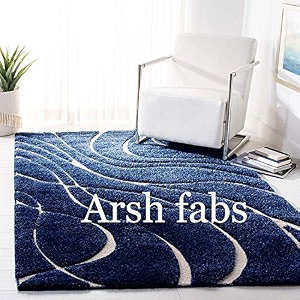 shaggy modern rug soft handwoven design shagg with 8x8 feet 240 x 240 cm ivory color 5 cm pile height for living roomhome and bedroom