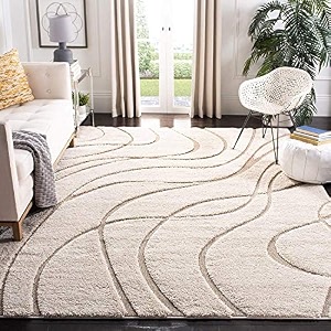 shaggy modern rug soft handwoven for home shag collection with 3x5 feet 90 x 150 cm ivory color 5 cm pile height for living roomhome and bedroom