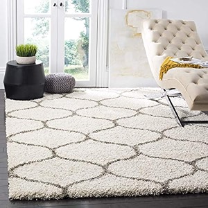 shaggy modern rug soft handwoven for home shag collection with 3x5 feet 90 x 150 cm ivory color 5 cm pile height for living roomhome and bedroom
