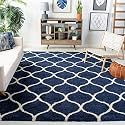 Shaggy Modern Rug Soft Handwoven for Home Shag Collection with 3x5 feet (90 x 150 cm) Ivory Color 5 cm Pile Height for Living Room|Home and Bedroom