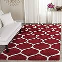Shaggy Modern Rug Soft Handwoven for Home Shag Collection with 3x5 feet (90 x 150 cm) Ivory Color 5 cm Pile Height for Living Room|Home and Bedroom