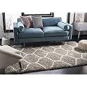 Shaggy Modern Rug Soft Handwoven Design shagg with 8x8 feet (240 x 240 cm) Ivory Color 5 cm Pile Height for Living Room|Home and Bedroom
