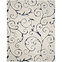 Shaggy Modern Rug Soft Handwoven Design shagg with 8x8 feet (240 x 240 cm) Ivory Color 5 cm Pile Height for Living Room|Home and Bedroom