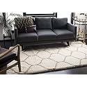 Shaggy Modern Rug Soft Handwoven Design shagg with 8x8 feet (240 x 240 cm) Ivory Color 5 cm Pile Height for Living Room|Home and Bedroom