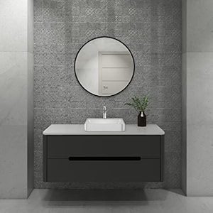 kohler comfort basin combo with square basin in white matt finish mirror pillar cock tap and chrome finish drain