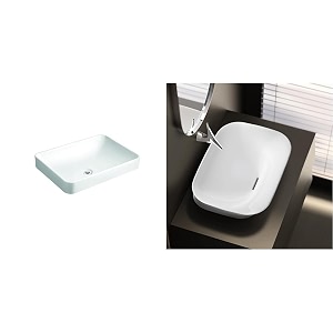 kohler forefront rectangular vessel basin without deck white 5373in-0