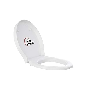 kohler ove oval-shaped quiet-close toilet seat in white 17676in-0