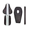Seat Cover Brown + Tank Cover + Back Rest Foam Combo Set of 4 Compatible with RE Classic 350/500cc 2012 to 2020 Models