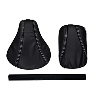 black seat cover with back rest foam combo compatible with re classic 350500cc 2012 to 2020 modles