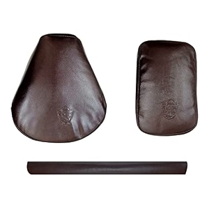 brown seat cover with back rest foam combo compatible with re classic 350500cc 2012 to 2020 modles