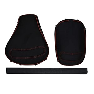 comfort black seat cover with back rest foam combo set for royal enfield classic 350500cc