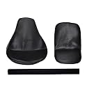 KOHLI BULLET ACCESSORIES Bullet Extra Comfort Black Seat Cover with Back Rest Foam Combo Set for Royal Enfield Classic 350/500cc