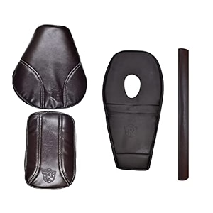 seat cover brown with tank cover back rest foam combo compatible with classic350500cc 2012-2020