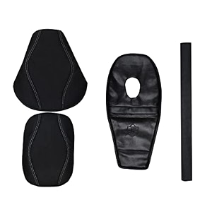 black amp tan seat cover with tank cover back rest foam combo compatible with classic350500cc 2012-2020