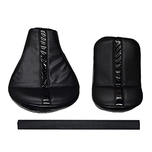 kohli bullet accessories bullet stylish amp extra comfart black seat cover with back rest foam combo set for royal enfield classic 350500cc