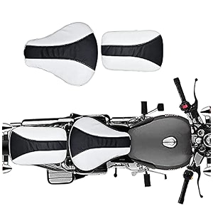 seat cover white amp black compatible with classic 350500cc 2012-2020