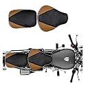 Fancy Seat Cover Front &amp; Rear Black &amp; TanCompatible with Classic350/500cc (2012-2020)