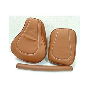 seat cover fancy tan with back rest foam tan combo compatible with classic 350500cc 2012-2020