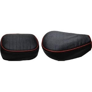 stylish seat cover black compatible with reborn 350 cc 2021 to 2025