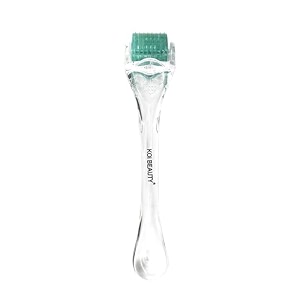 koi beauty professional derma roller real titanium micro needles microdermabrasion instrument microneedling roller - includes free storage case and manual