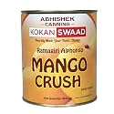 KOKANSWAAD Ratnagiri Alphonso Mango Crush 850g | Sweetened Mango Pulp | No Artificial Flavors | Natural Alphonso Taste | Ideal for Juices, Smoothies, Shakes, Ice Creams & Desserts | FSSAI Certified
