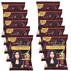 Kokila Unisex Hair Color Shampoo Enriched With