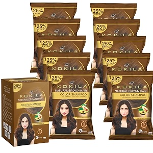 Kokila Unisex Hair Color Shampoo Enriched With