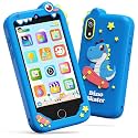 KOKODI 4 Inch Kids Smart Phone, Touchscreen HD Dual Camera Cell Phone for Children, Birthday Gifts Dinosaur Learning Toys for Boys 3-10, First Preschool EducationToy with 200+ Games，Powered by Android