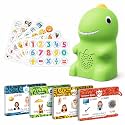 KOKODI Dinosaur Talking Pen with Phonics Cards, Autism Sensory Interactive Game for Kids Ages 2-8 Kindergarten Preschool Learning Activities, ABC 123 Learning Set for Toddler Educational Birthday Gift