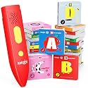 KOKODI Talking Pen 30 Small Books Sets, Interactive Audio Sound Books Kids Learning Electronic Toys for Boys Girls, 30 Palm Books Focused Mini Board Books for Educational Tiny Block Book Learning