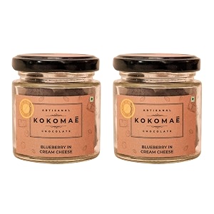 kokomae - dragees blueberry in cream cheese pack of 2