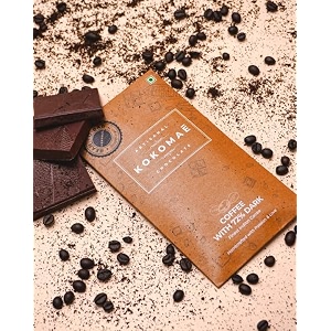 kokoma bean to bar collection 72 dark chocolate with coffee pack of 1