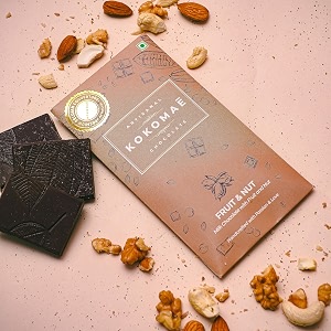 kokomae - milk chocolate with fruit amp nuts pack of 1  belgian milk chocolate bar