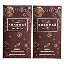 KOKOMAE - Dark Chocolate with Chilli (Pack of 2) | Belgian Dark Chocolate Bar